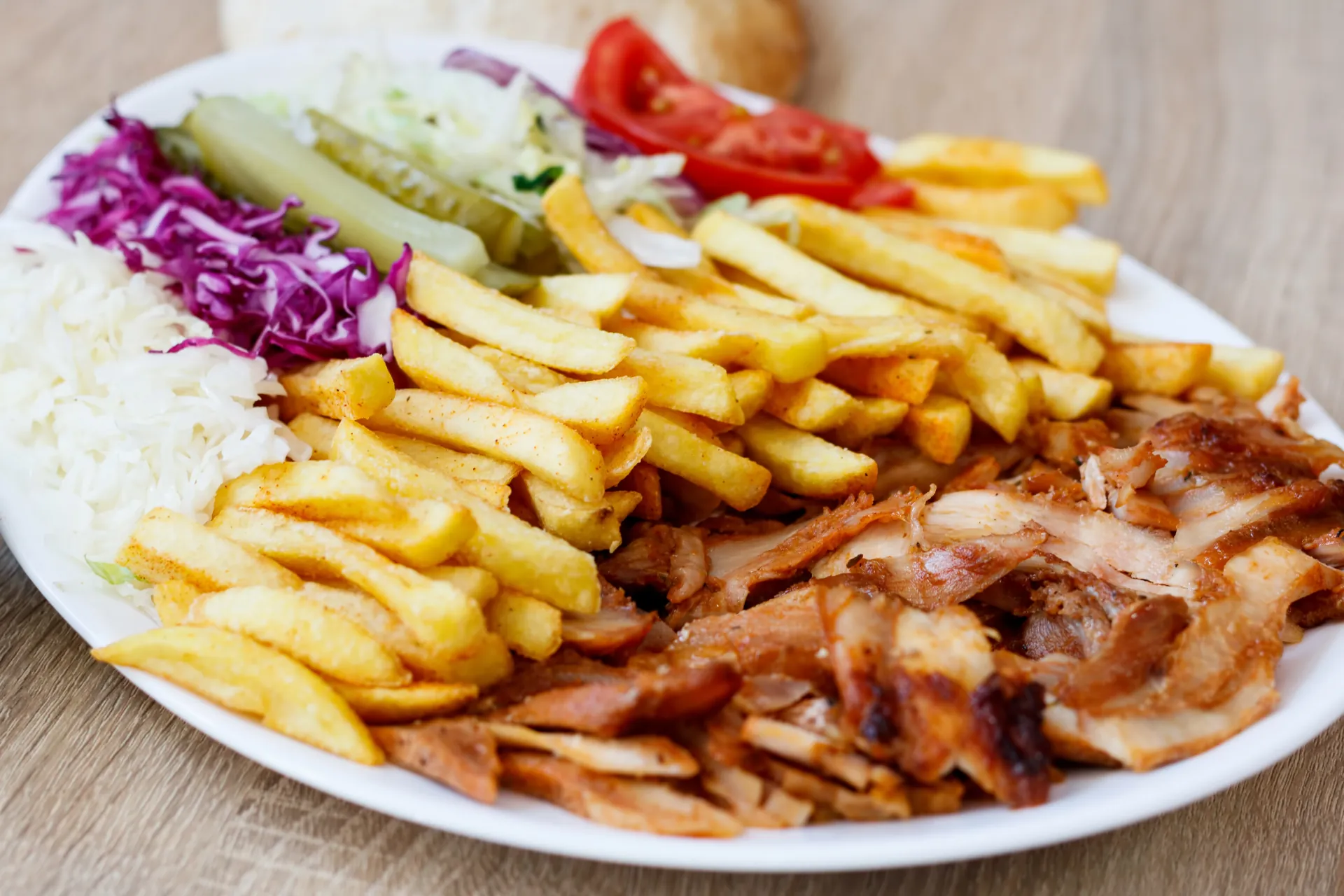 Chicken gyro portion