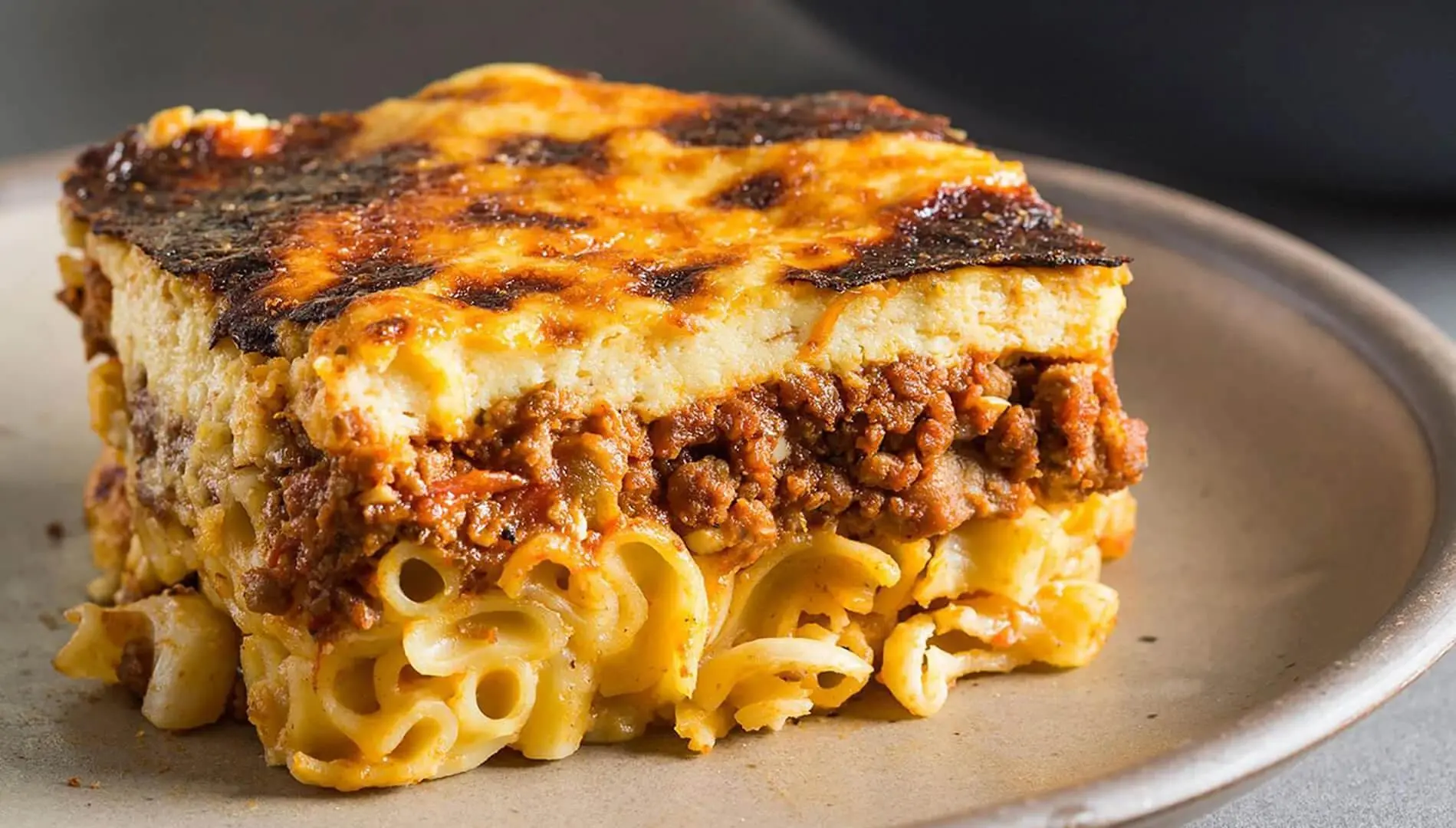 Baked pastitsio